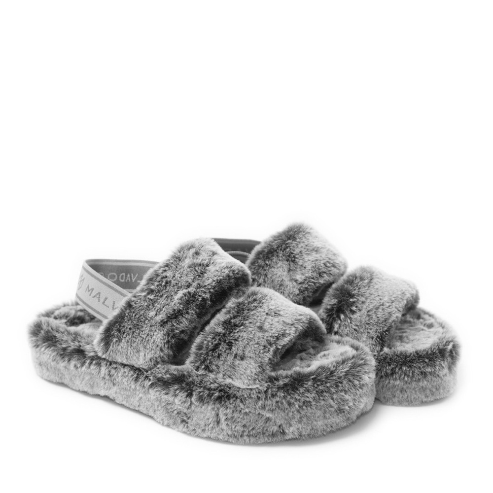 NWT Malvados Faux Fur Azalea Slippers in Blitz